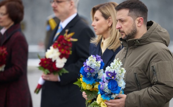 ვოლოდიმირ ზელენსკი ლატვიის პრეზიდენტთან ერთად ლვოვში ჩავიდა