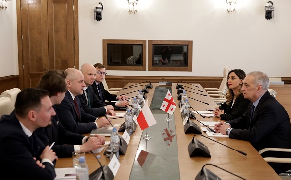 გიორგი ვოლსკი პოლონეთის რესპუბლიკის სეიმის საგარეო საქმეთა კომიტეტის თავმჯდომარეს და დელეგაციის წევრებს შეხვდა
