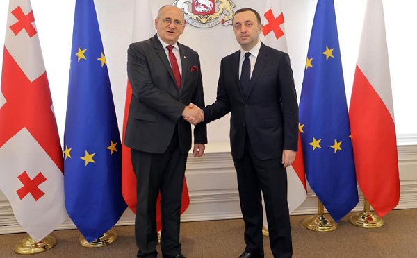 ირაკლი ღარიბაშვილი პოლონეთის საგარეო საქმეთა მინისტრს შეხვდა