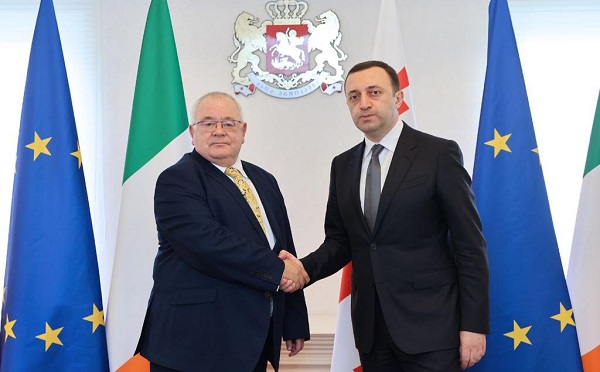 ირაკლი ღარიბაშვილი ირლანდიის პარლამენტის ქვედა პალატის თავმჯდომარე  შონ ო’ფარელს შეხვდა