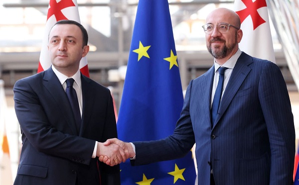 შარლ მიშელთან შეხვედრაზე აღვნიშნეთ, რომ საქართველოს სწრაფვა ევროპისკენ არის მტკიცე, როგორც არასდროს - ირაკლი ღარიბაშვილი