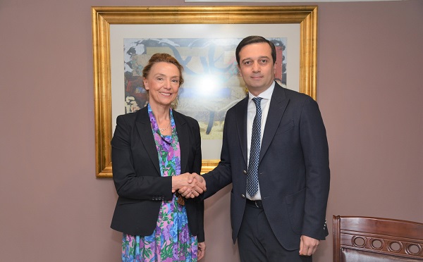 ლევან იოსელიანი ევროპის საბჭოს გენერალურ მდივანს, მარია პეიჩინოვიჩ ბურიჩს შეხვდა