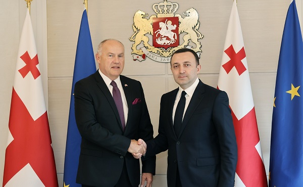 ირაკლი ღარიბაშვილი ჩეხეთის რესპუბლიკის საგანგებო და სრულუფლებიან ელჩს საქართველოში − პეტრ კუბერნატს შეხვდა
