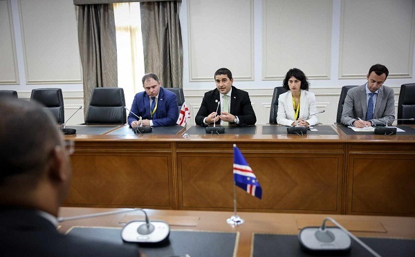 შალვა პაპუაშვილი კაბო ვერდეს რესპუბლიკის ეროვნული ასამბლეის თავმჯდომარეს შეხვდა