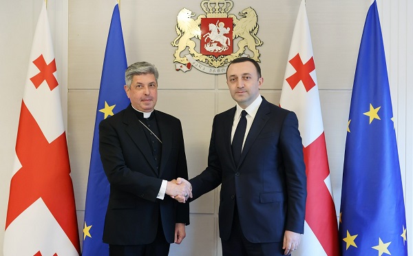 ირაკლი ღარიბაშვილმა საქართველოში წმინდა საყდრის დესპანთან  გამოსამშვიდობებელი შეხვედრა გამართა