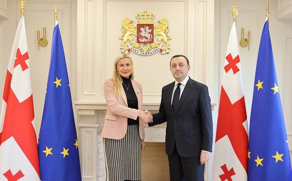 ირაკლი ღარიბაშვილი ენერგეტიკის საკითხებში ევროკომისარს შეხვდა
