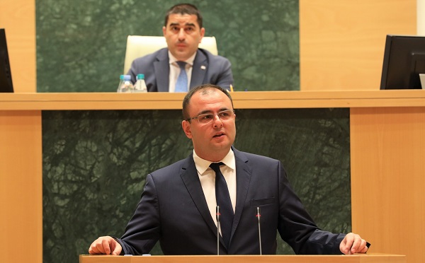 რატი ბრეგაძემ იუსტიციის სასწავლო ცენტრის შესახებ პარლამენტში ისაუბრა