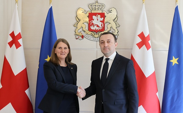 ირაკლი ღარიბაშვილი შვედეთის სამეფოს ახალ საგანგებო და სრულუფლებიან ელჩს შეხვდა