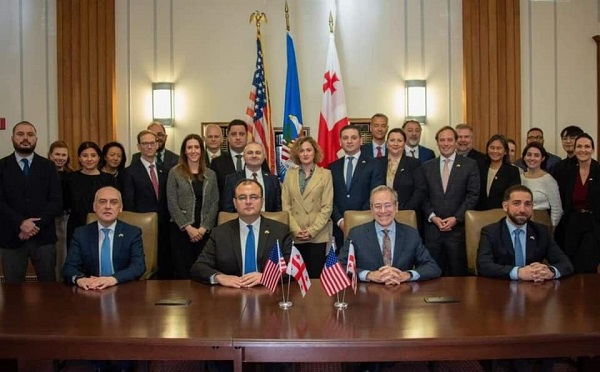 საქართველოს იუსტიციის მინისტრის აშშ-ში ვიზიტის ფარგლებში აშშ-სა და საქართველოს შორის ექსტრადიციის შესახებ ორმხრივი ხელშეკრულების პარაფირების ცერემონიალი გაიმართა