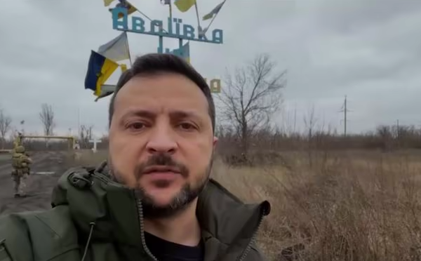 ვოლოდიმირ ზელენსკი ავდიივკაში იმყოფებოდა