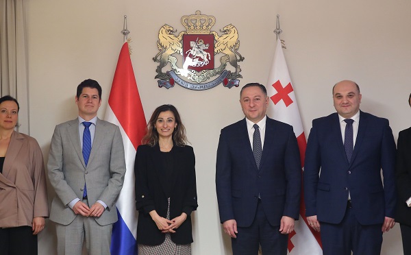 ვახტანგ გომელაური ნიდერლანდების სამეფოს ელჩს შეხვდა