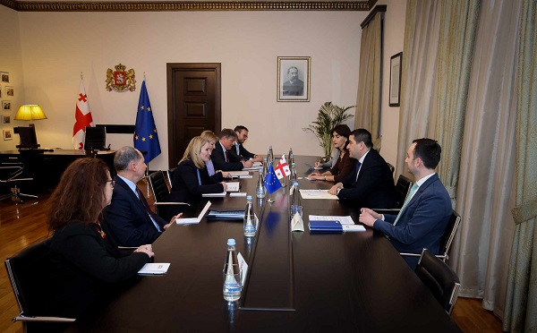 შალვა პაპუაშვილი ევროკომისიის აღმოსავლეთ სამეზობლოსა და ინსტიტუციური განვითარების მიმართულების ხელმძღვანელს შეხვდა