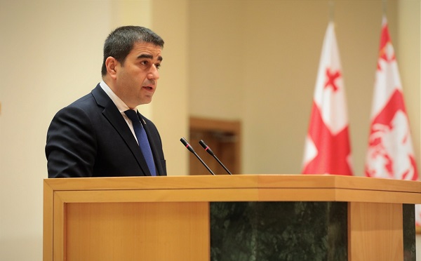 თქვენს გულსაბნევზე უნდა იყოს ჯერ საქართველოს დროშა, შემდეგ – ევროკავშირის, იქნებ თქვენს პარტიაში შეძლოთ და ასეთი სახის გულსაბნევები დაამზადოთ - შალვა პაპუაშვილი ანა ნაცვლიშვილს