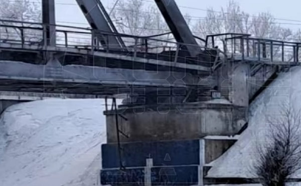 რუსეთში ააფეთქეს სარკინიგზო ხიდი, რომელიც საბრძოლო მასალის გადასატანად გამოიყენებოდა