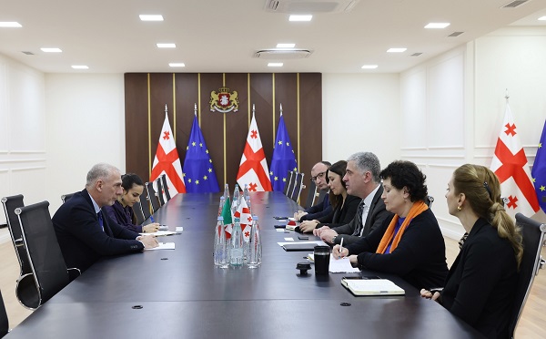 ოთარ შამუგია საქართველოში იტალიის ელჩს მასიმილიანო დ'ანტუონოს შეხვდა