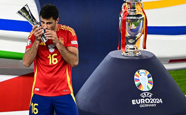 ევრო 2024-ს საუკეთესო მოთამაშედ ესპანეთის ნაკრების ფეხბურთელი როდრი დასახელდა