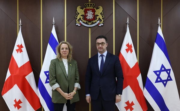 დავით სონღულაშვილი ისრაელის სახელმწიფოს საგანგებო და სრულუფლებიან ელჩს საქართველოში ჰადას მეიცადს შეხვდა