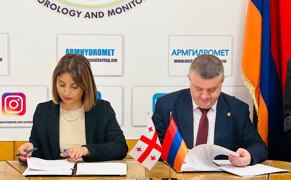 გარემოს ეროვნულ სააგენტოსა და სომხეთის ჰიდრომეტეოროლოგიისა და მონიტორინგის ცენტრს შორის ურთიერთგაგების მემორანდუმი გაფორმდა  