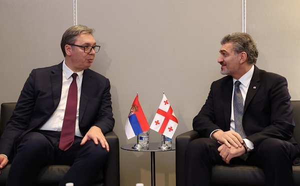 მიხეილ ყაველაშვილი ნიუ იორკში, სერბეთის პრეზიდენტს შეხვდა
