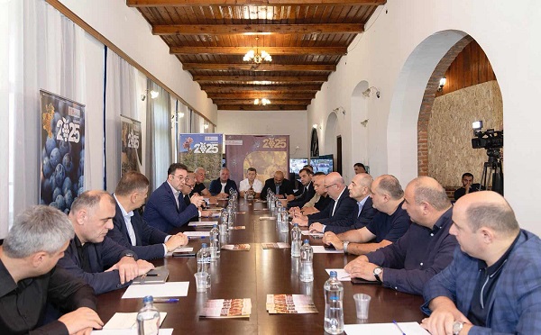 დავით სონღულაშვილი კახეთში რთველის მიმდინარეობის პროცესს გაეცნო