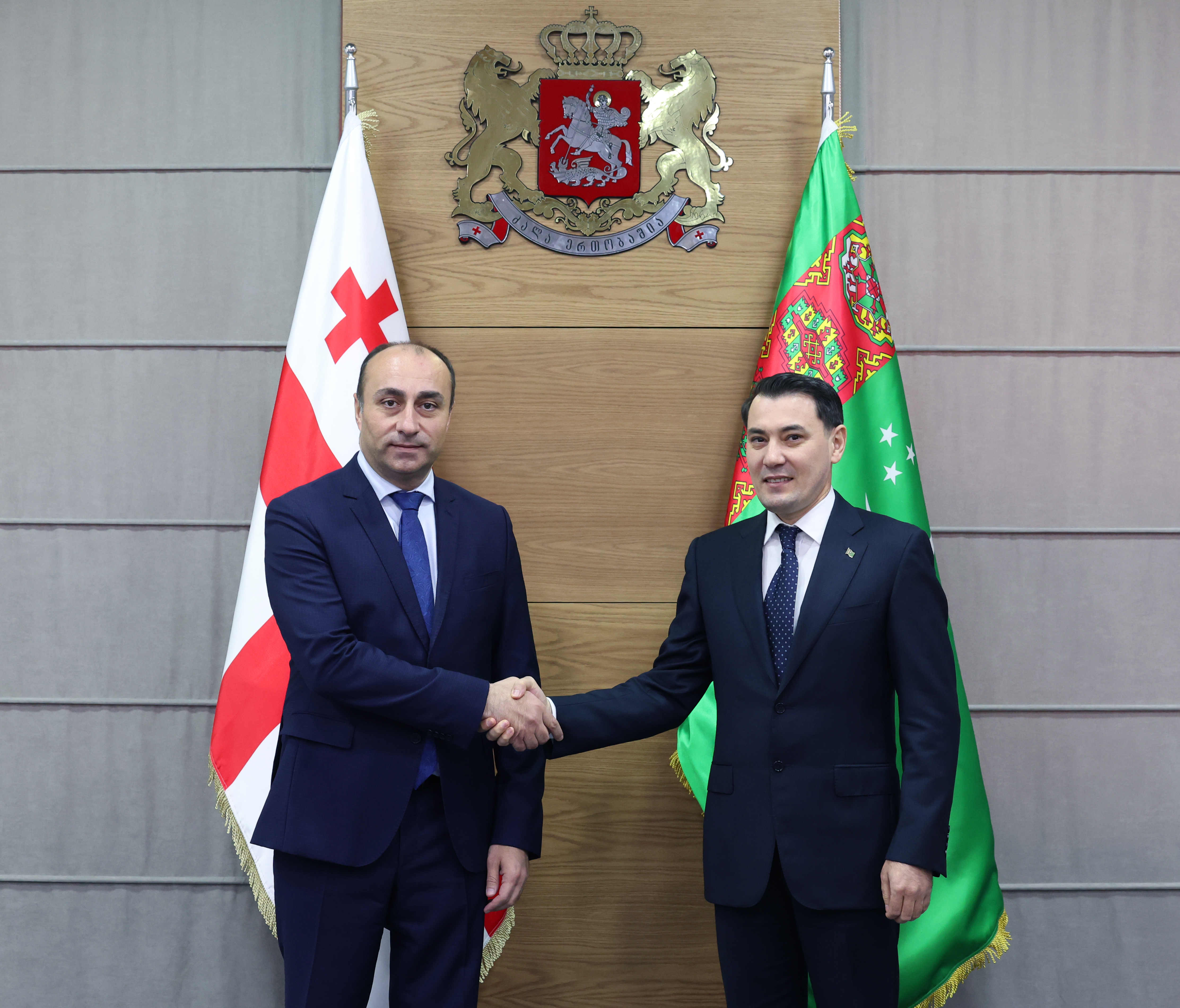 გეკა გელაძემ საქართველოში თურქმენეთის საგანგებო და სრულუფლებიან ელჩთან, დოვლეტმირატ სეიტმამედოვთან გაცნობითი შეხვედრა გამართა