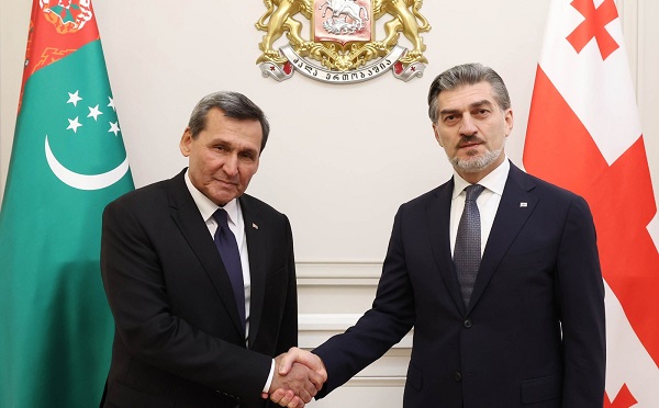 მიხეილ ყაველაშვილი, თურქმენეთის საგარეო საქმეთა მინისტრს რაშიდ მერედოვს შეხვდა