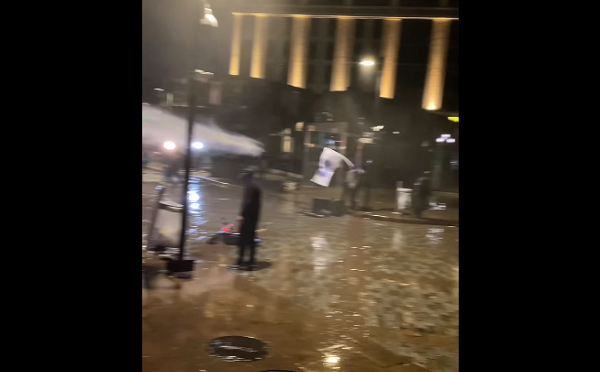 ორბელიანის მოედანზე, აქციის მონაწილეების წინააღმდეგ, ისევ წყლის ჭავლს იყენებენ