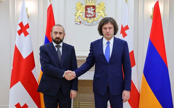 ირაკლი კობახიძე სომხეთის საგარეო საქმეთა მინისტრს, არარატ მირზოიანს შეხვდა