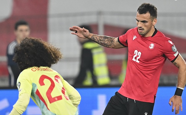 საქართველოს ნაკრები მსოფლიო ჩემპიონატის შესარჩევ ეტაპზე ესპანეთთან 0:4 დამარცხდა