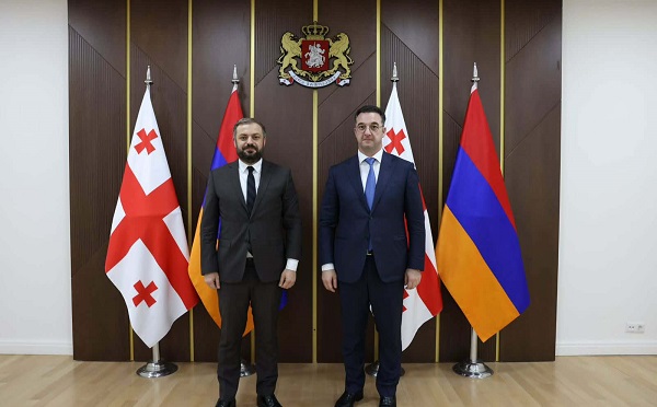 დავით სონღულაშვილი სომხეთის ეკონომიკის მინისტრ გევორგ პაპოიანს და სამთავრობო დელეგაციის წევრებს შეხვდა