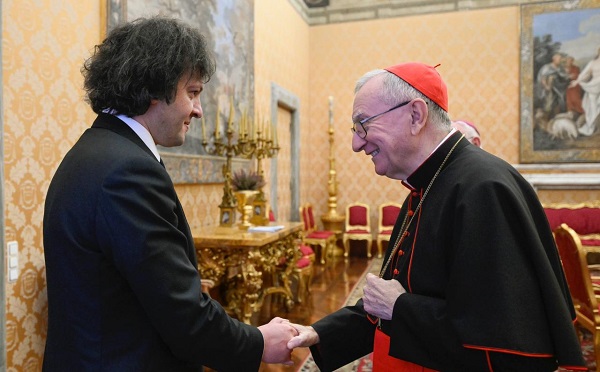 ირაკლი კობახიძე წმინდა საყდრის სახელმწიფო მდივანს, კარდინალ პიეტრო პაროლინის შეხვდა