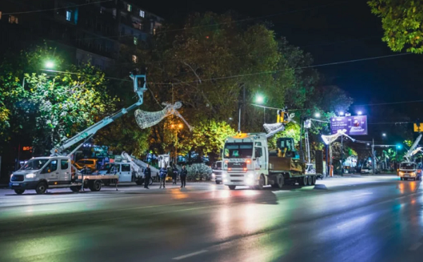 საახალწლო ილუმინაციების მონტაჟის გამო, ქეთევან დედოფლის გამზირზე ღამის საათებში მოძრაობა შეიზღუდება
