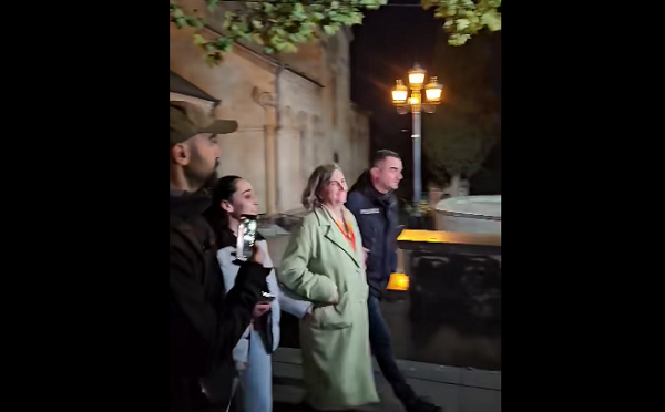 პოლიციამ რუსთაველის გამზირზე ილიაუნის ლექტორი რუსუდან კობახიძე დააკავა