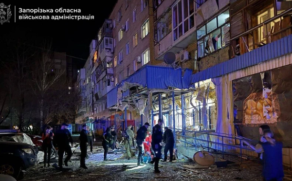 რუსებმა ზაპოროჟიეზე იერიში მიიტანეს, არიან დაშავებულები