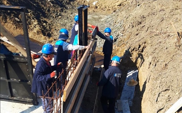 სოფელ გაჯისაქენდში, აღმაშენებლის სარწყავ არხზე წყალგამანაწილებელი კვანძების მოწყობა დასრულდა