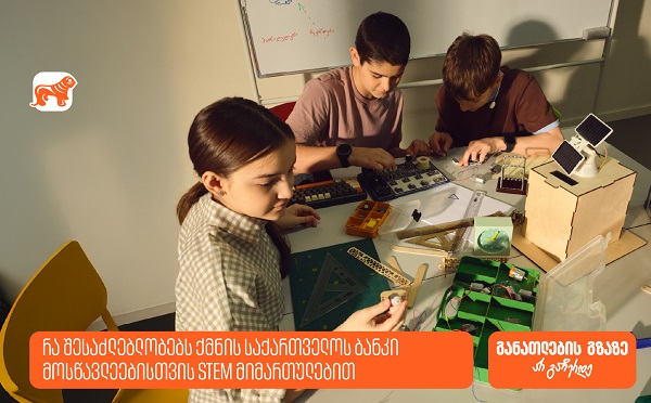 რა შესაძლებლობებს ქმნის საქართველოს ბანკი მოსწავლეებისთვის STEM მიმართულებით?