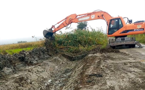 სოფელ კარდენახში გამანაწილებელი არხი დანალექი გრუნტისგან და ხე-ბუჩქნარისგან გაიწმინდა