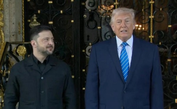 ფლორიდაში ვოლოდიმირ ზელენსკისა და დონალდ ტრამპის შეხვედრა დაიწყო