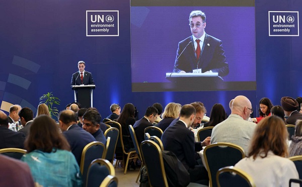 გარემოს დაცვის საკითხებში ევროკომისრის და ევროკავშირის საბჭოს პრეზიდენტი ქვეყნის (დანიის) გარემოს დაცვის მინისტრის მოწვევით, დავით სონღულაშვილი ნაირობიში, პანელურ დისკუსიაზე სიტყვით გამოვიდა