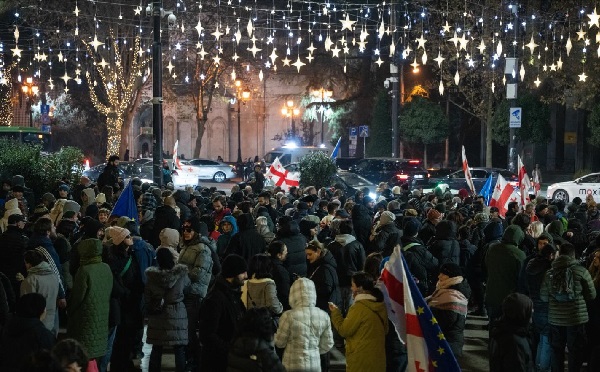 პარლამენტთან პოლიციამ აქციის ერთ-ერთი მონაწილე დააკავა