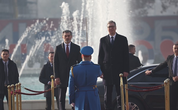 „სერბეთის სასახლეში“ მიხეილ ყაველაშვილის დახვედრის ოფიციალური ცერემონია გაიმართა
