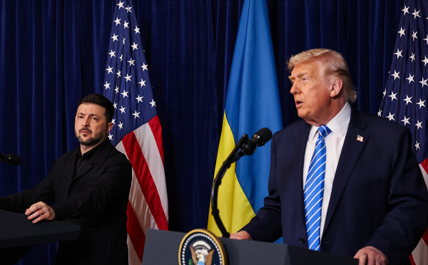 დონალდ ტრამპი აცხადებს, რომ ვოლოდიმირ ზელენსკისთან შესანიშნავი შეხვედრა ჰქონდა, დიდ პროგრესს მიაღწიეს მხარეები სავარაუდოდ უახლოვდებიან შეთანხმებას