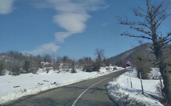 თიანეთი-ზარიძეები-ჟინვალის გზაზე ავტოტრანსპორტის მოძრაობა თავისუფალია