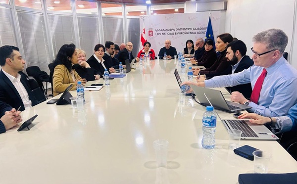 გარემოს ეროვნული სააგენტოს ხელმძღვანელი, წყლის რესურსების მართვის საკითხებზე, მსოფლიო ბანკის და ბრიტანული კომპანიის ექსპერტებს შეხვდა