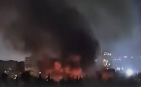 დიღომში, ავტომობილების სახელოსნოში ხანძარია