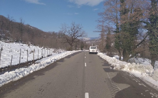 გომი-საჩხერე-ჭიათურა-ზესტაფონის გზის კმ1-კმ106 მონაკვეთზე მისაბმელიანი და ნახევრადმისაბმელიანი ავტოტრანსპორტის მოძრაობა აღდგა