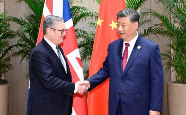 კირ სტარმერი პეკინში სი ძინპინს შეხვდა