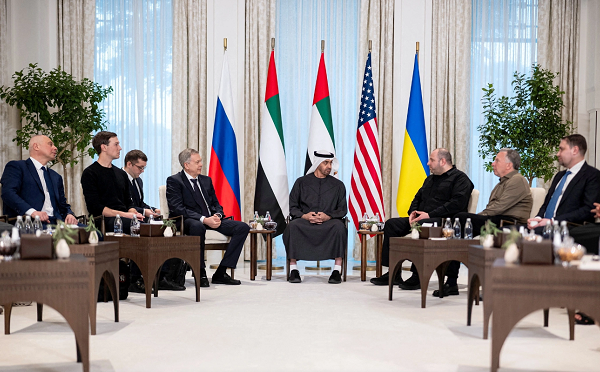 აბუ დაბიში უკრაინას, აშშ-სა და რუსეთს შორის მოლაპარაკებების მეორე რაუნდი დასრულდა - მედია