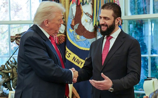 აჰმედ ალ-შარაა დონალდ ტრამპს ესაუბრა - სირიის პრეზიდენტის ადმინისტრაცია