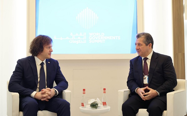 ირაკლი კობახიძე ერაყის ქურთისტანის რეგიონული მთავრობის პრემიერ-მინისტრ მასრურ ბარზანის შეხვდა